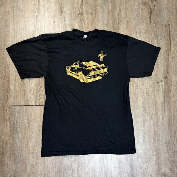 Gtm Sportswear Other - VTG Mustang Sportswear T Shirt Single Stitch Black XL Ford Gold Vintage